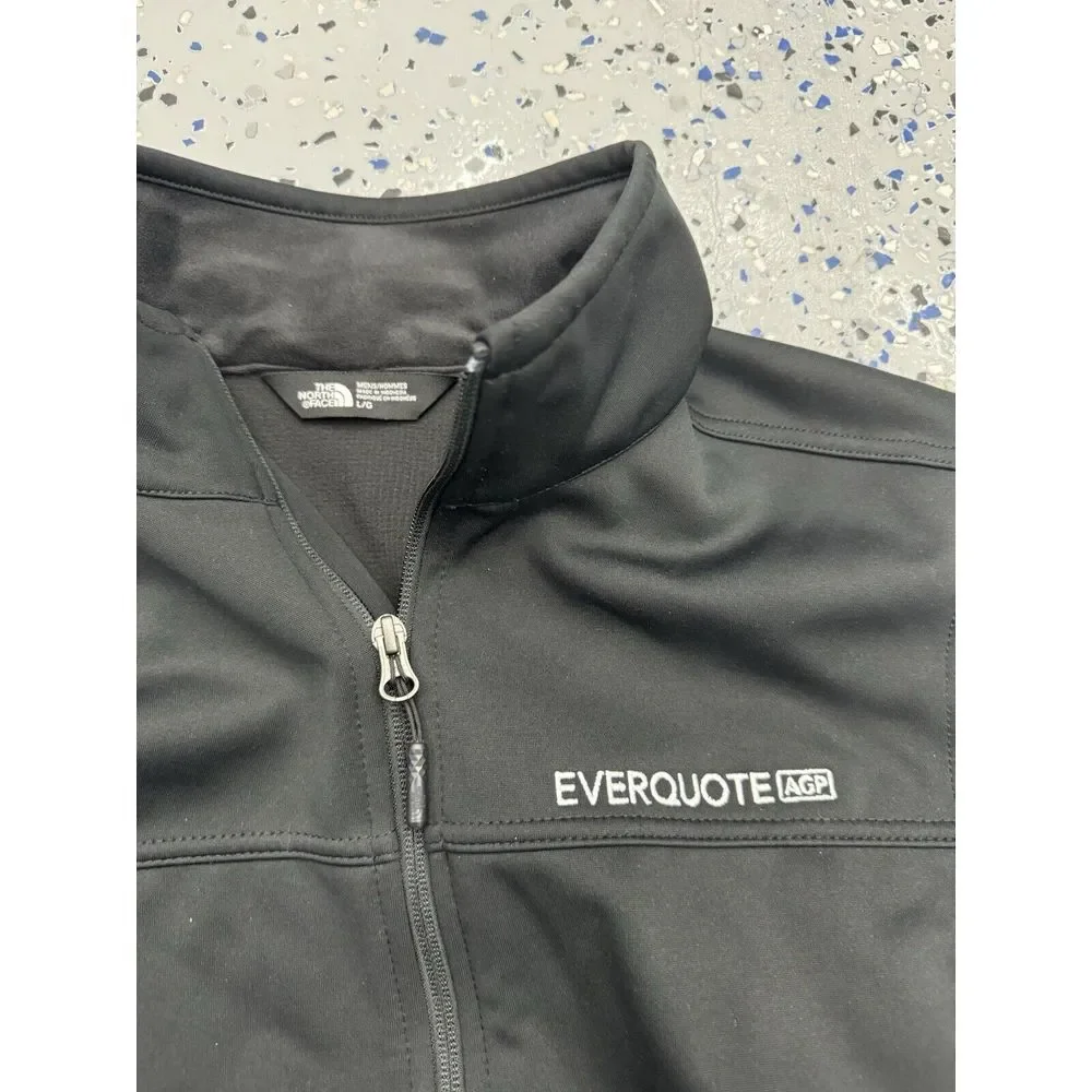 The North Face Ridgeline Vest Mens Large Black Full Zip Softshell‎ Logo Pockets